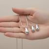 Tear Drop Necklace and Earrings Set