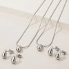 Tear Drop Necklace and Earrings Set