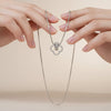 High-Fashion Interlocking Crystal Pendant Necklace