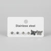 Silver Stainless Steel Earrings-Tiny Studs, Big Vibes