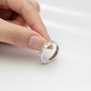 Baguette Zirconia Stainless Steel Ring