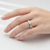 Baguette Zirconia Stainless Steel Ring