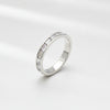 Baguette Zirconia Stainless Steel Ring