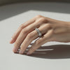 Crystal Zirconia Stainless Steel Ring