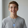 Stainless Steel Men’s Cross Necklace
