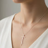 Strength Cross Pendant Necklace – Stainless Steel