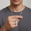 Luxury Stainless Steel Cross Necklace – 60cm Chain