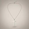 Luxury Stainless Steel Cross Necklace – 60cm Chain