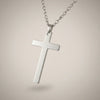Luxury Stainless Steel Cross Necklace – 60cm Chain