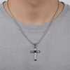 Stainless Steel Men’s Cross Necklace
