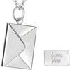 Stainless Steel Love You Necklace