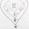 Stainless Steel Ocean Charm Layered Necklace Set