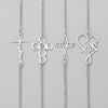 Stainless Steel Symbolic Charm Bracelets