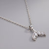 Sparkling Whale Tail Pendant Necklace