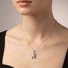 Radiant Trio – Gemstone Necklaces in Stainless Steel