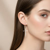 Stainless Steel Faith-Inspired Dangle Earrings