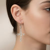 Stainless Steel Faith-Inspired Dangle Earrings