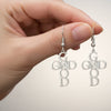 Stainless Steel Faith-Inspired Dangle Earrings