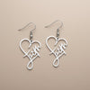 Stainless Steel Faith-Inspired Dangle Earrings