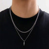 Stainless Steel 2-in-1 Layered Necklace Set – Wear Together or Separate
