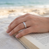 Ring worn while reading by the sea