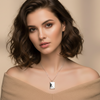 Stainless Steel Love You Necklace
