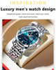 POEDAGAR 936 Men’s Stainless Steel Watch – Blue Dial