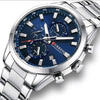 CURREN Men's Quartz Chronograph Stainless Steel Watch