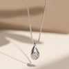 Elegant Teardrop Pendant Necklace – Stainless Steel