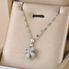 Spinning Flower Pendant Necklace – Stainless Steel