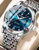 POEDAGAR 936 Men’s Stainless Steel Watch – Blue Dial