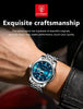 POEDAGAR 936 Men’s Stainless Steel Watch – Blue Dial