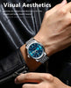 POEDAGAR 936 Men’s Stainless Steel Watch – Blue Dial