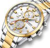 CURREN Men's Quartz Chronograph Stainless Steel Watch