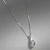 Elegant Teardrop Pendant Necklace – Stainless Steel