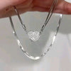 Magnetic Heart Pendant Necklace – Stainless Steel
