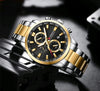 CURREN Men's Quartz Chronograph Stainless Steel Watch