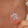 Turtle Pendant Necklace – Stainless Steel, 55cm