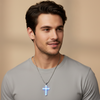 Stainless Steel Men’s Cross Necklace